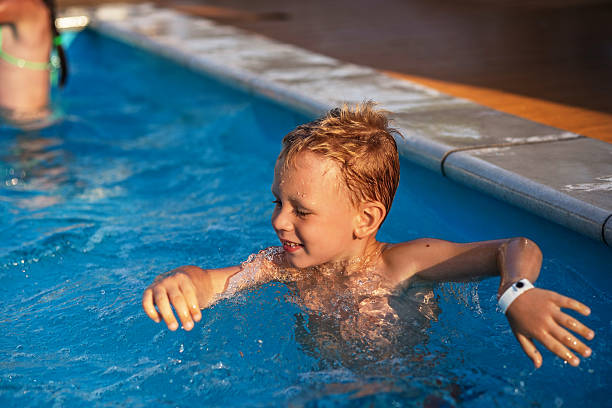 Swim Next Door instructor and swimmer
